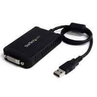 USB naar DVI - Externe Videokaart - Multi Monitor Adapter – 1920x1200 - 32 MB SDRAM - USB 2.0 - DVI - zwart -