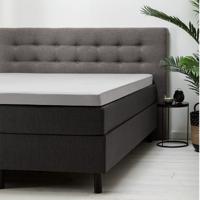 Fresh & Co Hoeslaken verkoelend Katoen- Topper 180 x 210/220 cm, Kleur: Lichtgrijs