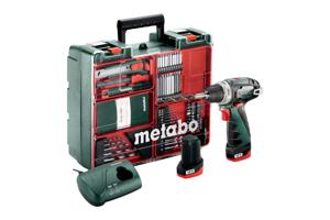 Metabo PowerMaxx BS 600080880 Accu-schroefboormachine 12 V 2 Ah Li-ion Incl. 2 accus, Incl. koffer, Incl. accessoires