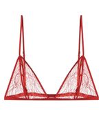 Kiki de Montparnasse soutien-gorge triangle à fleurs - Rouge - thumbnail