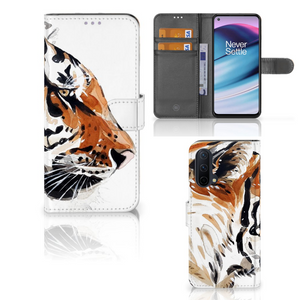 Hoesje OnePlus Nord CE 5G Watercolor Tiger