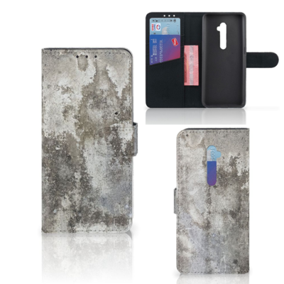 OPPO Reno2 Bookcase Beton Print