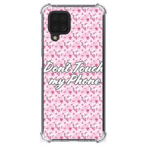 Samsung Galaxy A12 Anti Shock Case Flowers Pink DTMP