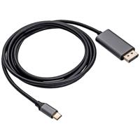 Akyga AK-AV-16 USB-C-kabel Aansluitkabel USB-C stekker, DisplayPort-stekker 1.80 m Zwart - thumbnail