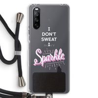 Sparkle quote: Sony Sony Xperia 10 III Transparant Hoesje met koord