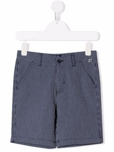 Il Gufo short chino à fines rayures - Bleu