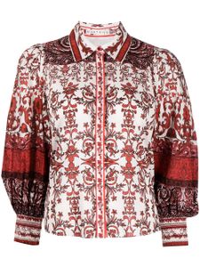 alice + olivia blouse Tiffie à fleurs - Rouge