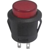 TRU COMPONENTS 1587753 TC-R13-523AL-05RT Druktoets 250 V/AC 1.5 A 1x uit/(aan) Moment Rood 1 stuk(s) - thumbnail