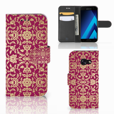 Wallet Case Samsung Galaxy A3 2017 Barok Pink