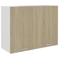 Hangkast 80x31x60 cm spaanplaat sonoma eikenkleurig