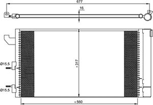 Condensor, airconditioning 35883