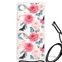 Samsung Galaxy A55 Case Butterfly Roses - thumbnail