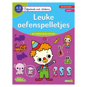 Deltas Oefenboek met Stickers Leuke Oefenspelletjes (4-5 jaar)