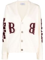 Barrie logo-embroidered cashmere cardigan - Tons neutres