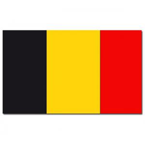 Vlag Belgie van 90 x 150 cm - feestartikelen - Landen thema supporters