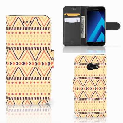Samsung Galaxy A3 2017 Telefoon Hoesje Aztec Yellow Samsung Galaxy A3 2017 Telefoon Hoesje Aztec Yellow