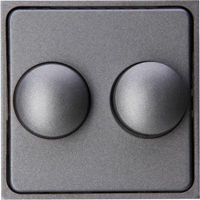 KOPP - Afdekplaat/Centraalplaat - Athenis HK07 - DUO Dimmer - Mat Antraciet KOPP - Afdekplaat/Centraalplaat - Athenis HK07 - DUO Dimmer - Mat Antraciet