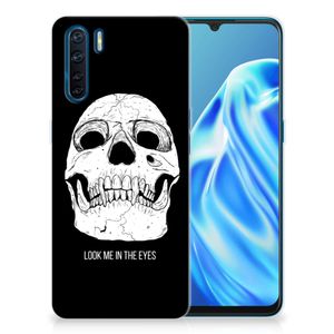 Silicone Back Case OPPO A91 Skull Eyes