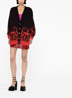 Alessandra Rich cardigan en maille intarsia - Noir