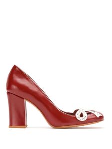 Sarah Chofakian escarpins en cuir - Rouge