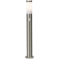 Brilliant 43699/82 Chorus Staande buitenlamp met bewegingsmelder LED E27 10 W RVS - thumbnail