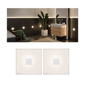 Paulmann LumiTiles Basic Set Square 10x10cm 78401 LED-paneel basisset LED 2.2 W Warmwit Wit