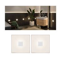 Paulmann LumiTiles Basic Set Square 10x10cm 78401 LED-paneel basisset LED 2.2 W Warmwit Wit - thumbnail