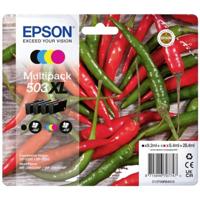 Epson Originele 503XL inkt Chili Multipack 4-kleurig XL, XP-5200 XP-5205 WF-2960DWF WF-2965DWF, ReadyPrint Flex inkttarieven