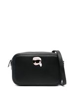 Karl Lagerfeld sac à bandoulière Ikonik Pin en cuir - Noir