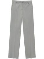 ANINE BING pantalon droit à plis marqués - Gris