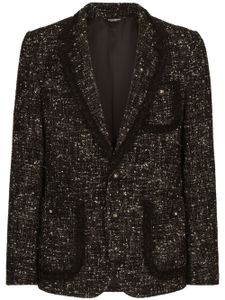 Dolce & Gabbana single-breasted wool blazer - Noir