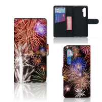 Xiaomi Mi Note 10 Lite Wallet Case met Pasjes Vuurwerk - thumbnail