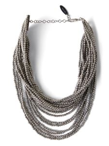 Brunello Cucinelli collier Happy en argent sterling orné de perles