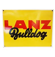 Lanz Bulldog Emaille Bord - 40 x 30cm - thumbnail