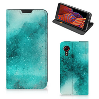 Bookcase Samsung Galaxy Xcover 5 Painting Blue - thumbnail