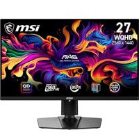 MSI MAG 271QPX QD-OLED Gaming Monitor 26,5 inch WQHD - Panel 2560 x 1440 Quantum Dot OLED, 360 Hz / 0,03 ms, 99,1% DCI-P3, ΔE≤2, DisplayHDR True Black 400 - DP 1.4a, HDMI 2.1, USB Type-C
