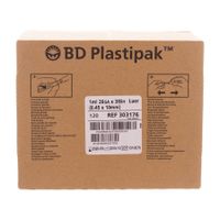 Bd Plastipak Spuit+nld Tuberculine 1ml+26g 3/8 120 - thumbnail