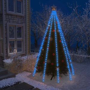 Kerstboomverlichting met 400 LED's blauw net 400 cm