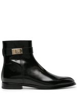 Dolce & Gabbana Giotto leather ankle boots - Noir