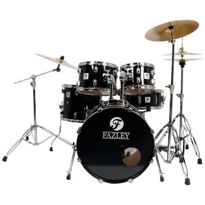 Fazley FDK-100 Spirit Plus Black drumstel inclusief bekkens