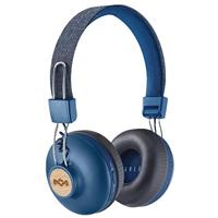HOUSE OF MARLEY EM-JH133-DN Positive Vibration 2 Bt, Draadloze Bluetooth On-Ear Hoofdtelefoon, Geluidsisolatie, Premium Geluid, Microfoon, Opladen Via Usb, 10 Uur Batterijduur, Denim, Eén maat, blauw