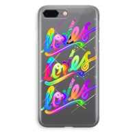 Loves: iPhone 8 Plus Transparant Hoesje