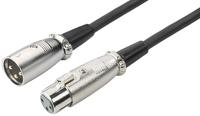 Img Stage Line MEC-20/SW microfoonkabel (XLR-stekker/XLR-koppeling) 6m zwart
