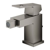 GROHE Eurocube 1-gats bidetkraan m. waste brushed hard graphite 23138AL0