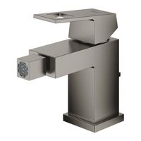 GROHE Eurocube 1-gats bidetkraan m. waste brushed hard graphite 23138AL0 - thumbnail