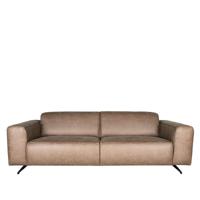 LABEL51 Bank Modena - Taupe - Microfiber - 3-Zits