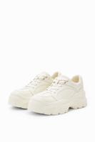 Leren chunky sneakers - WHITE - 39 - thumbnail