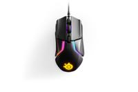 Steelseries Rivl 600 Ergonomische gaming-muis USB Optisch Zwart 7 Toetsen 12000 dpi Verlicht, Ergonomisch, Geïntegreerd profielgeheugen, Afneembare kabel,