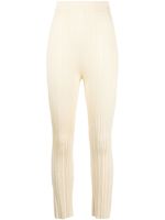 Nanushka pantalon skinny à taille haute - Jaune