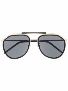 Dolce & Gabbana Eyewear lunettes de soleil à monture aviateur - Noir